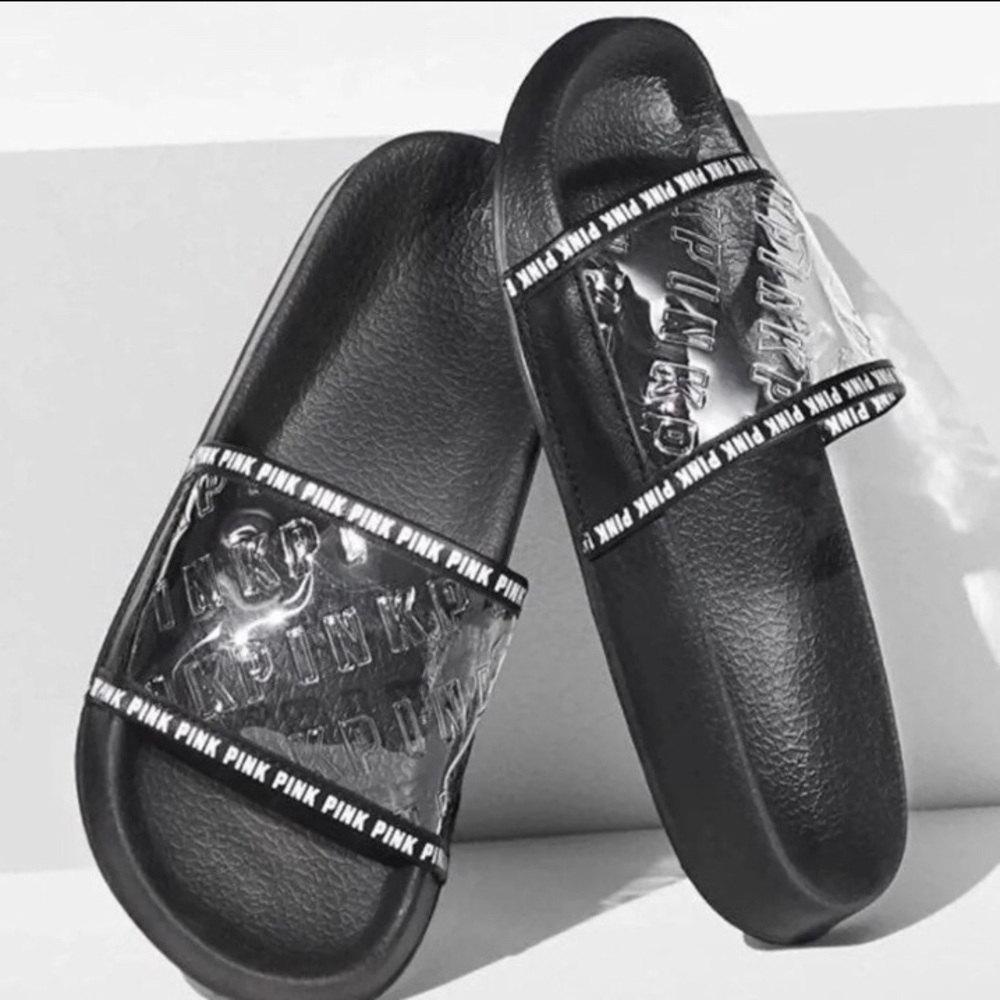 NWT VS Pink slides sz medium